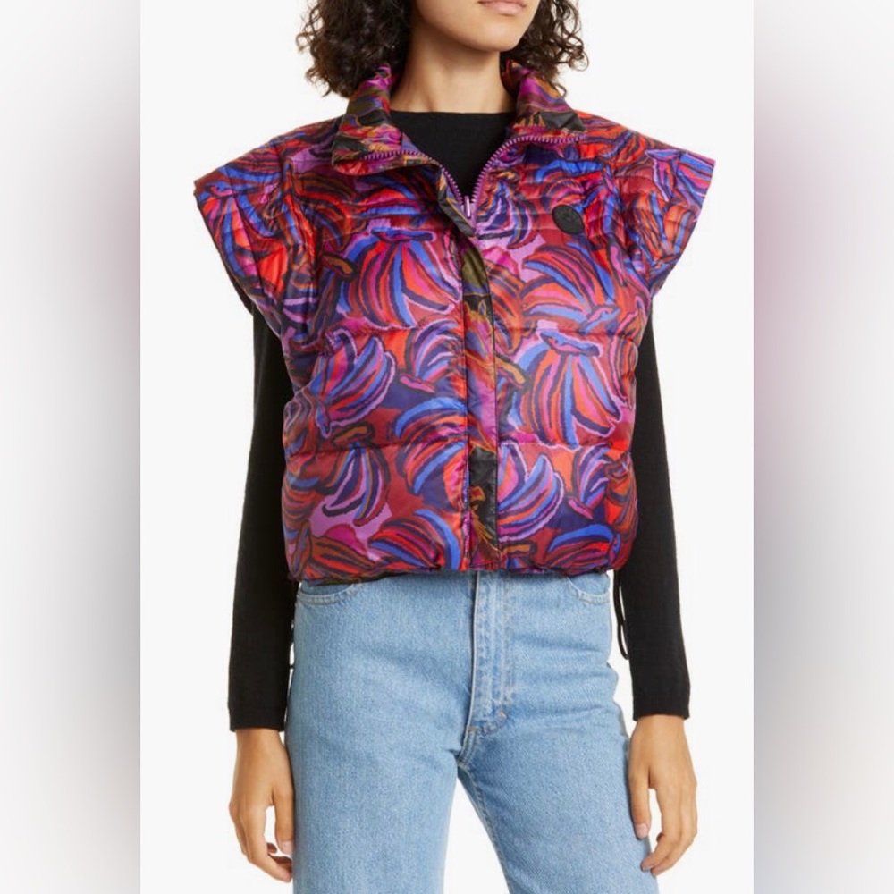 NWT $310 FARM Rio Wild Horses REVERSIBLE Mixed Media Jacket in Medium! - Picture 6 of 16
